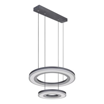 Globo - LED Żyrandol ściemnialny na lince LED/50W/230V 2700-6000K śr. 50 cm czarny + zdalne sterowanie