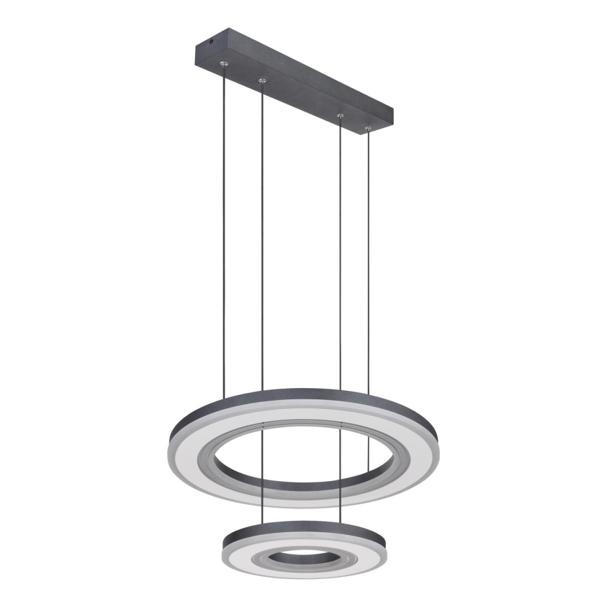 Globo - LED Żyrandol ściemnialny na lince LED/50W/230V 2700-6000K śr. 50 cm czarny + zdalne sterowanie