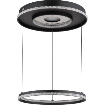Globo - LED Żyrandol ściemnialny na lince LED/54W/230V 2700-6500K śr. 60 cm czarny + pilot zdalnego sterowania