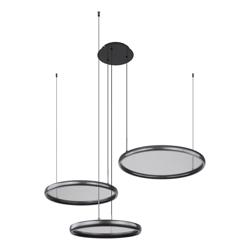 Globo - LED Żyrandol ściemnialny na lince LED/55W/230V 2700-6000K czarny + zdalne sterowanie