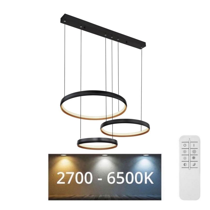 Globo - LED Żyrandol ściemnialny na lince LED/55W/230V 2700-6000K + pilot zdalnego sterowania