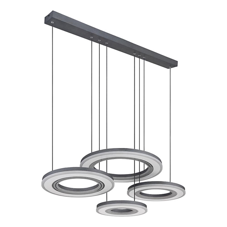 Globo - LED Żyrandol ściemnialny na lince LED/80W/230V 2700-6000K czarny + zdalne sterowanie