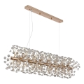 Globo - LED żyrandol wiszący na linkach 12xG9/3,5W/230V złoty
