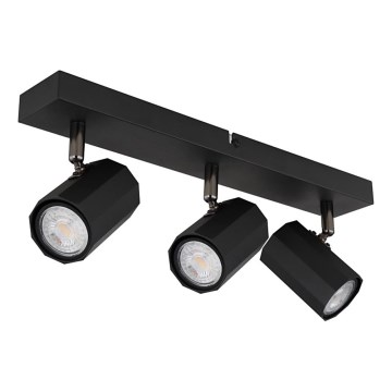 Globo - Oświetlenie punktowe 3xGU10/25W/230V czarny
