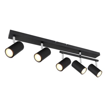 Globo - Oświetlenie punktowe 5xGU10/35W/230V czarne