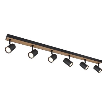 Globo - Oświetlenie punktowe 6xGU10/35W/230V czarne/brązowe