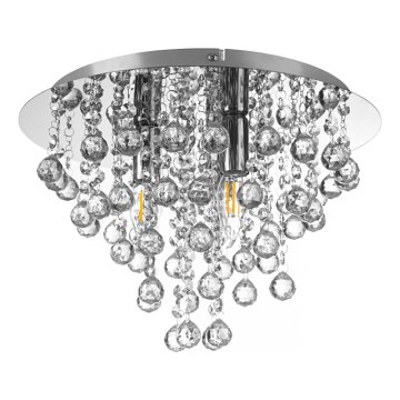 Globo - Plafon 3xE14/40W/230V śr. 38 cm chrom błyszczący