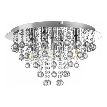 Globo - Plafon 5xE14/40W/230V śr. 46 cm chrom błyszczący