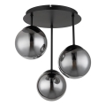 Globo - Przysufitowy żyrandol 3xE14/25W/230V czarny