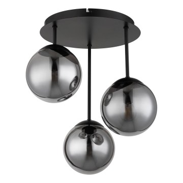 Globo - Przysufitowy żyrandol 3xE14/25W/230V czarny