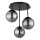 Globo - Przysufitowy żyrandol 3xE14/25W/230V czarny