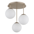 Globo - Przysufitowy żyrandol 3xE14/25W/230V mosiądz