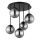 Globo - Przysufitowy żyrandol 5xE14/25W/230V czarny