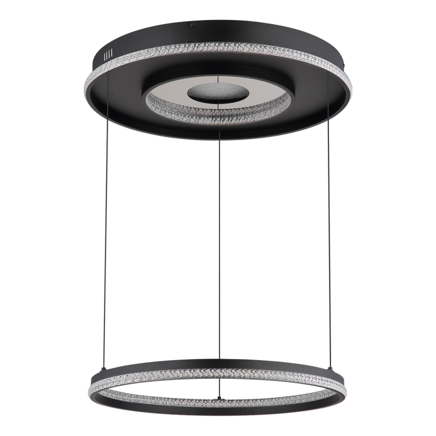 Globo - Regulowany żyrandol LED na linkach LED/54W/230V 2700-6500K śr. 60 cm czarny + pilot do zdalnego sterowania
