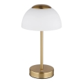 Globo - Ściemnialna, ładowalna lampa stołowa LED/2,5W/5V 1800 mAh 2700K/4000K/6500K mosiądz