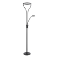 Globo - ściemnialna lampa stojąca LED/20W/230V + LED/4W 3000K czarna