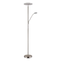 Globo - ściemnialna lampa stojąca LED/28W/230V + LED/5W 3000K błyszczący chrom