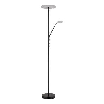 Globo - Ściemnialna lampa stojąca LED/28W/230V + LED/5W 3000K czarna