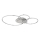 Globo - Ściemnialna lampa sufitowa LED/36W/230V 2700-6500K srebrna + pilot zdalnego sterowania