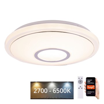 Globo - Ściemnialna lampa sufitowa RGBW LED/16W/230V 2700-6500K WiFi Tuya + pilot zdalnego sterowania