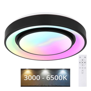 Globo - Ściemnialna lampa sufitowa RGBW LED/24W/230V 3000-6500K+ pilot zdalnego sterowania
