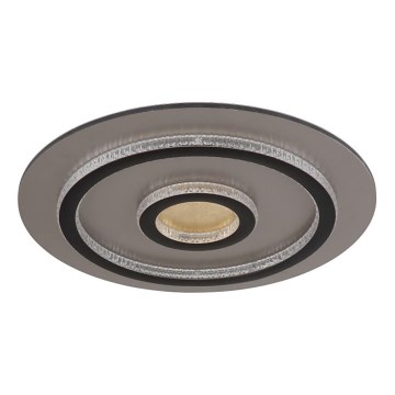 Globo - ściemnialna oprawa sufitowa LED/40W/230V 3000-6500K śr. 45 cm czarna + pilot zdalnego sterowania
