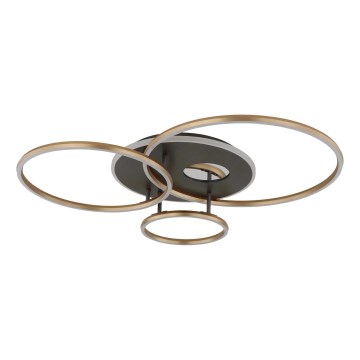Globo - ściemnialna oprawa sufitowa LED/54W/230V 2700-6000K 90x70 cm czarna + pilot