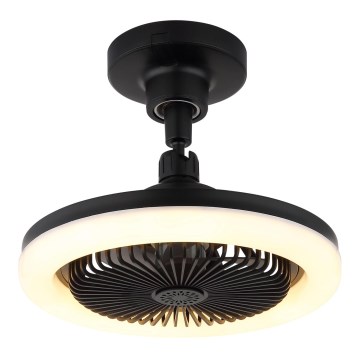 Globo - ściemnialny sufitowy wentylator LED/20W/230V 3000-6500K czarny + pilot zdalnego sterowania