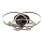 Globo - ściemnialny wentylator sufitowy LED/40W/230V 3000-6500K czarny + pilot zdalnego sterowania