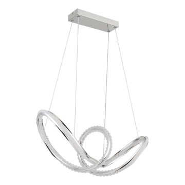 Globo - ściemnialny żyrandol LED na linkach LED/45W/230V 2700-6000K błyszczący chrom + zdalne sterowanie