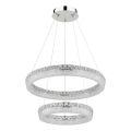 Globo - ściemnialny żyrandol LED na linkach LED/60W/230V 2700-6000K przezroczysty + pilot zdalnego sterowania