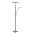 Globo - ściemniana lampa stojąca LED/40W/230V + LED/5,5W 2700/4000/6000K matowy chrom