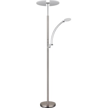 Globo - ściemniana lampa stojąca LED/40W/230V + LED/5,5W 2700/4000/6000K matowy chrom