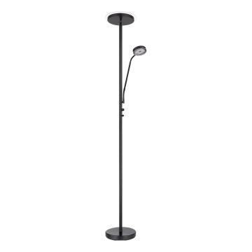 Globo - Ściemniana lampa stojąca LED LED/18,5W/230V + LED/4,5W 3000K czarna