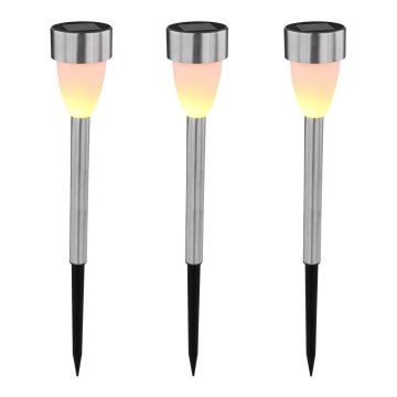 Globo - SET 3x Lampa solarna 3xLED/0,06W/1,2V IP44