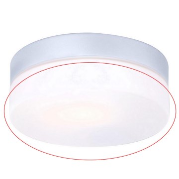 Globo - Szkło zamienne do oprawy sufitowej VRANOS E27, srebrne, śr. 18,4 cm