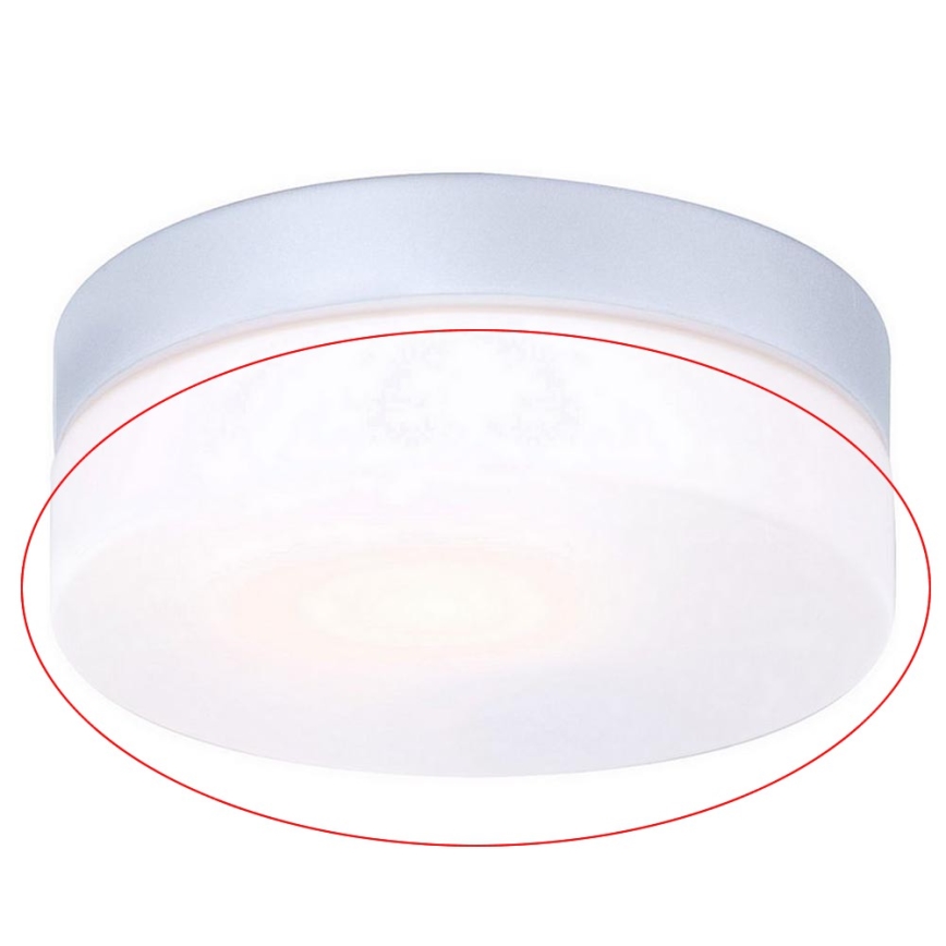 Globo - Szkło zamienne do oprawy sufitowej VRANOS E27, srebrne, śr. 18,4 cm