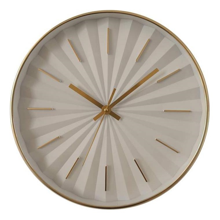 Globo - Zegar ścienny, średnica 30,5 cm, 1x AA, biały