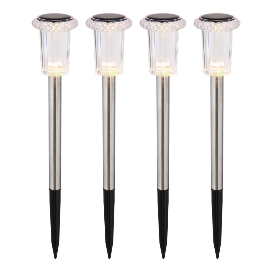 Globo - ZESTAW 4x LED Lampa solarna LED/0,06W/1,2V IP44 100 mAh