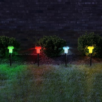 Globo - ZESTAW 4x LED RGB Oświetlenie solarne LED/0,05W/3V IP44