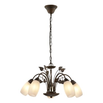 Globo - Żyrandol na łańcuchu 5xE14/40W/230V