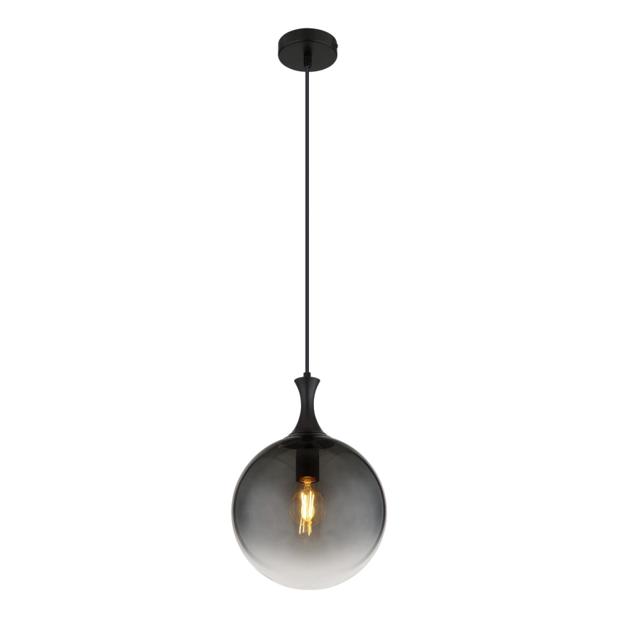 Globo - Żyrandol na lince 1xE27/10W/230V śr. 25 cm czarny