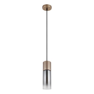 Globo - Żyrandol na lince 1xE27/25W/230V brąz śr. 10 cm