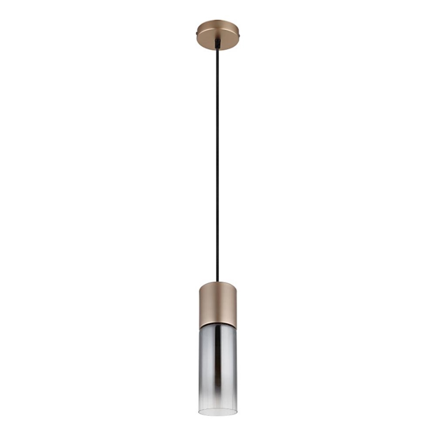 Globo - Żyrandol na lince 1xE27/25W/230V brąz śr. 10 cm