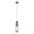 Globo - Żyrandol na lince 1xE27/25W/230V śr. 10,5 cm matowy chrom