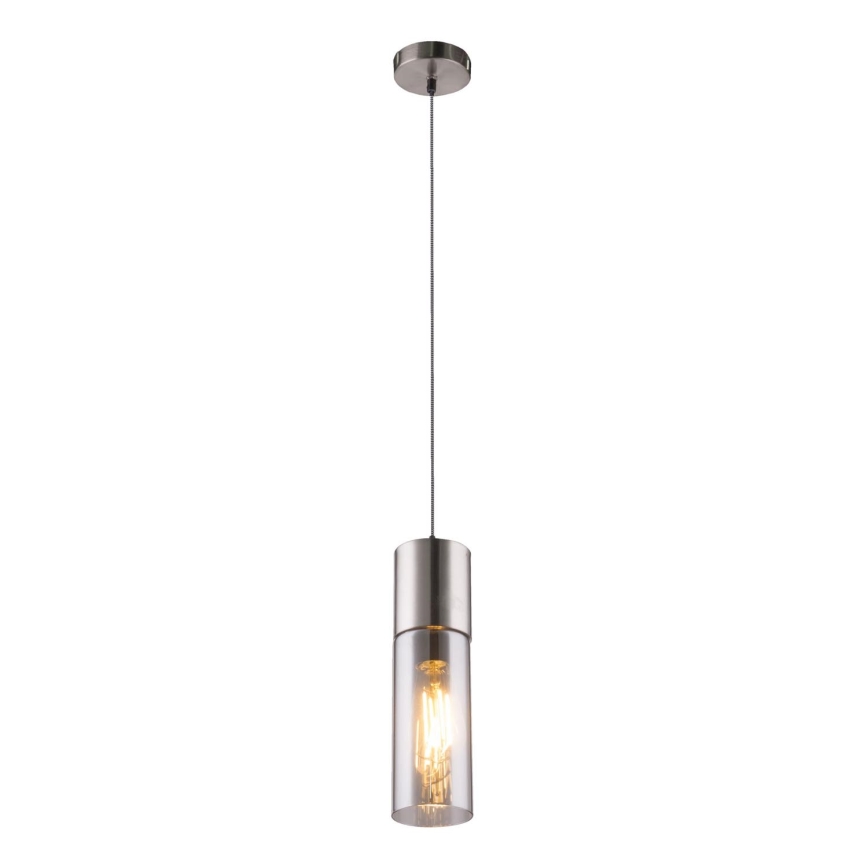Globo - Żyrandol na lince 1xE27/25W/230V śr. 10,5 cm matowy chrom