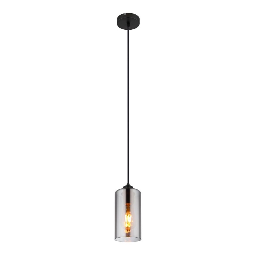 Globo - Żyrandol na lince 1xE27/25W/230V śr. 11 cm czarny