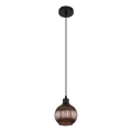 Globo - Żyrandol na lince 1xE27/25W/230V śr. 15 cm miedź