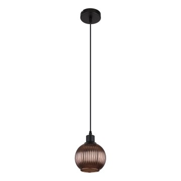 Globo - Żyrandol na lince 1xE27/25W/230V śr. 15 cm miedź