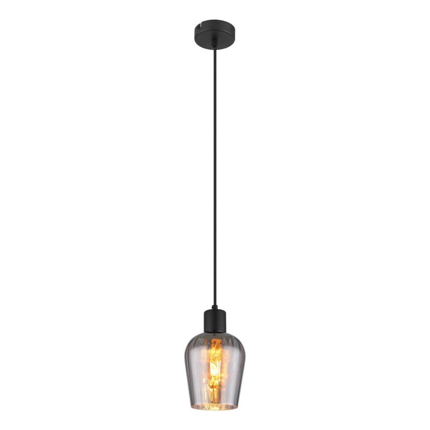 Globo - Żyrandol na lince 1xE27/40W/230V śr. 13,5 cm czarny